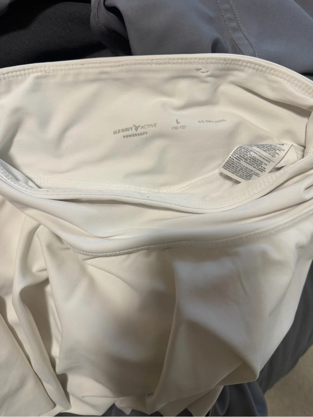 Old Navy White Circle Skater Skirt